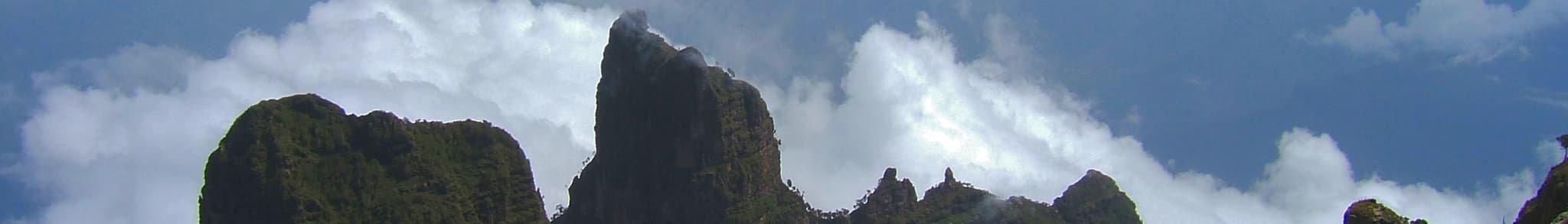 Layered ridges in the high Simien Mountains